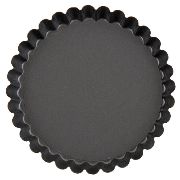 Matfer Bourgeat 331815 Exopan Steel 7 7/8" x 1 1/16 NonStick Fluted