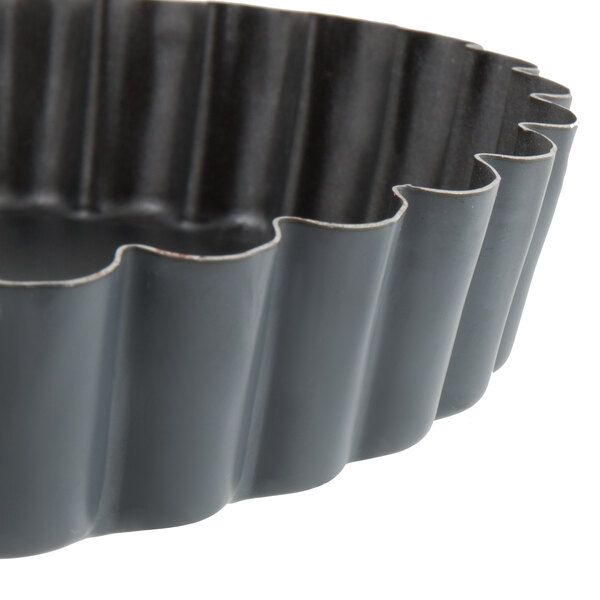 Matfer Bourgeat 331815 Exopan Steel 7 7/8" x 1 1/16 NonStick Fluted