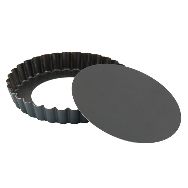 Matfer Bourgeat 331815 Exopan Steel 7 7/8" x 1 1/16 NonStick Fluted