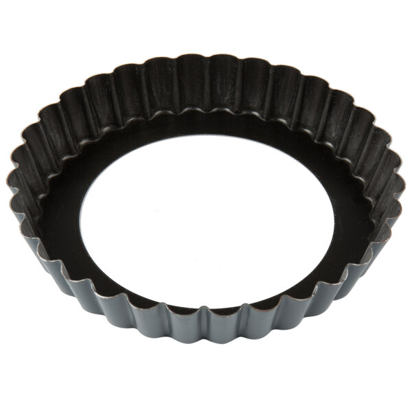 Matfer Bourgeat 331813 Exopan Steel 6 1/4" x 1 1/16 NonStick Fluted