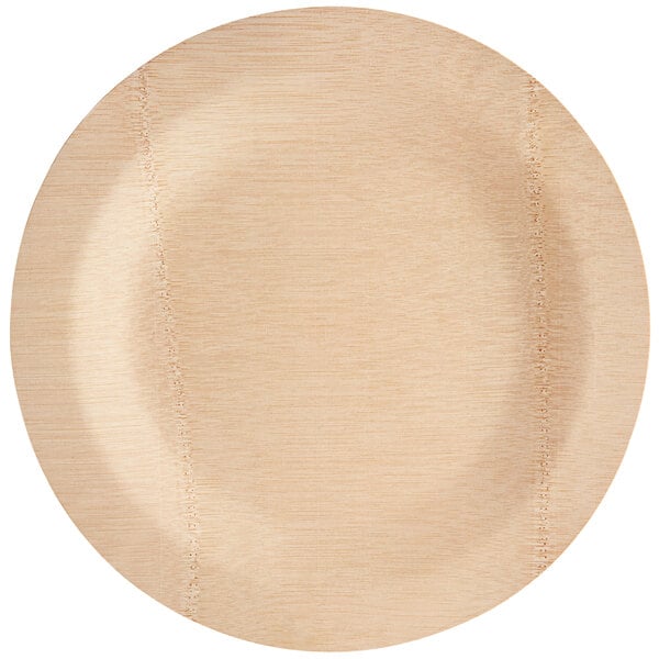 Bulk 11 Bamboo Round Plates - 100/Pack, Compostable