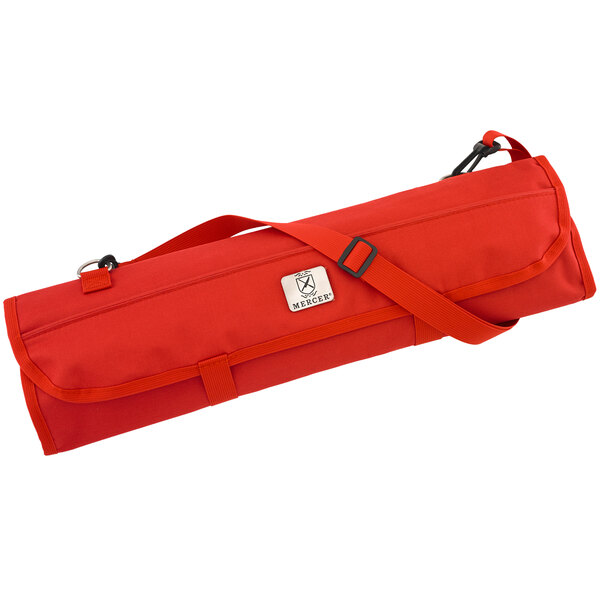 Mercer Culinary M30007RD Red 8 Pocket Knife Roll