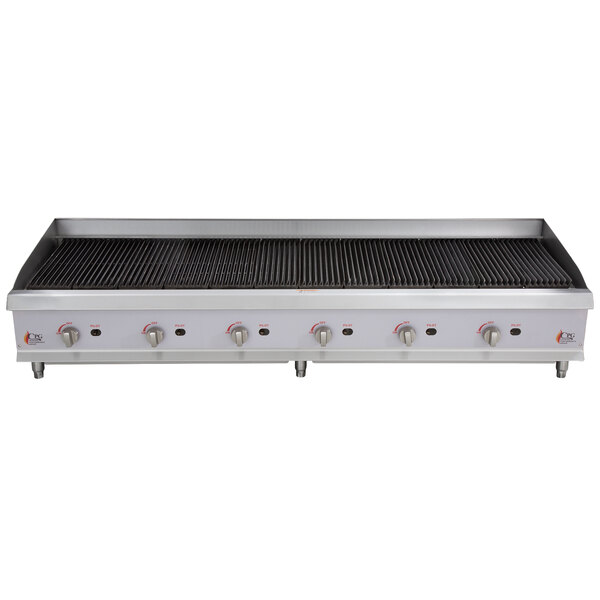 Cooking Performance Group CR-CPG-72-NL 72" Gas Radiant Charbroiler - 240,000 BTU