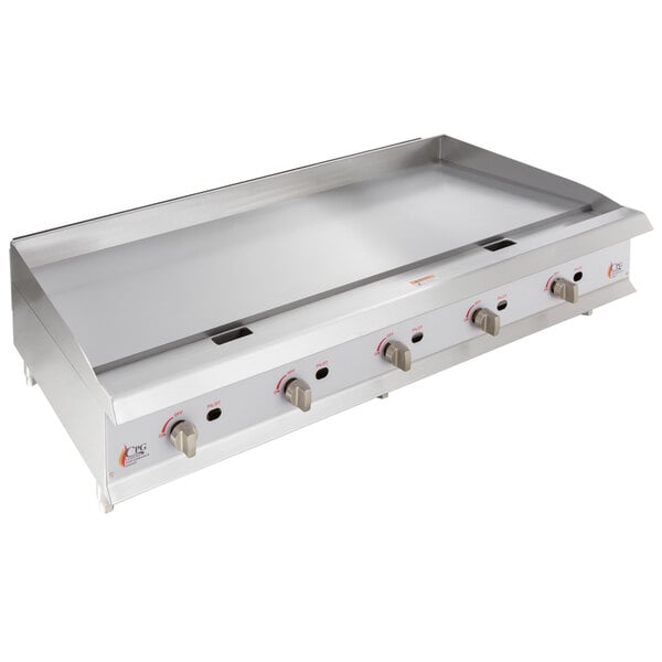 Cooking Performance Group GT-CPG-36-NL 36 Gas Countertop Griddle with  Flame Failure Protection and Thermostatic Controls - 90,000 BTU