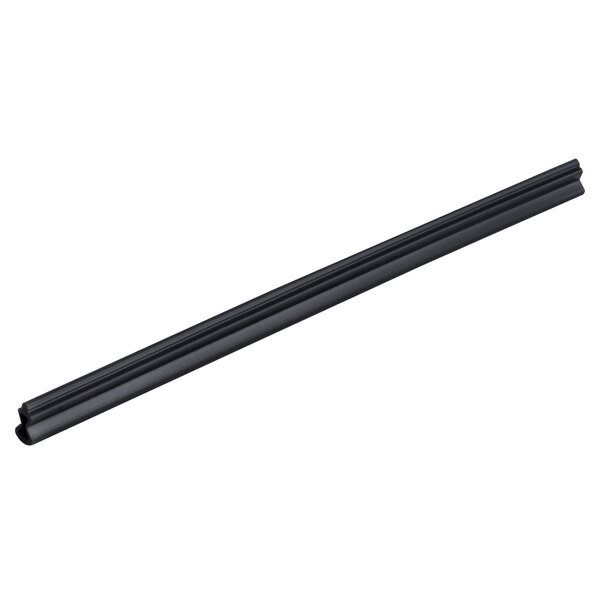A black plastic seal bar with a long handle.