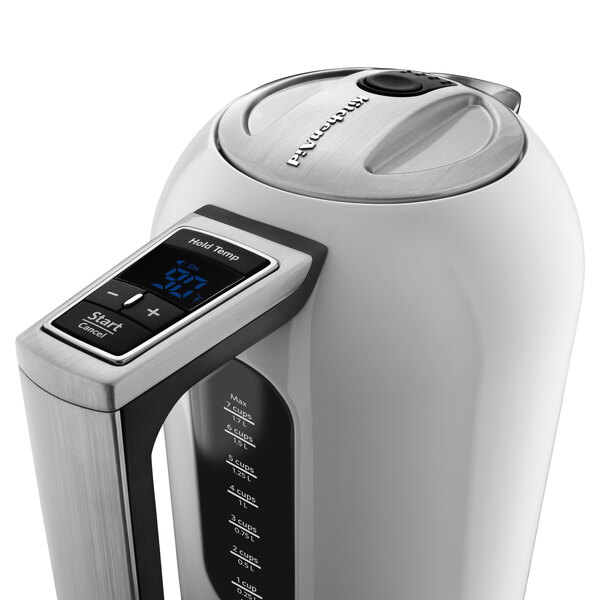KitchenAid KEK1722WH 1.7 Liter Stainless Steel White Electric Kettle