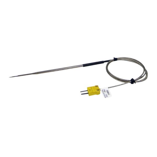 A Cooper-Atkins Type-K oven needle probe with a yellow cable.