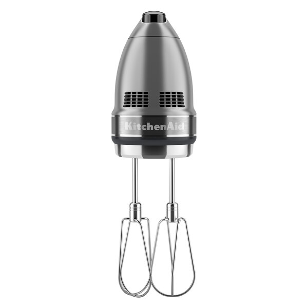 KitchenAid KHM7210CU Contour Silver 7 Speed Hand Mixer with Stainless