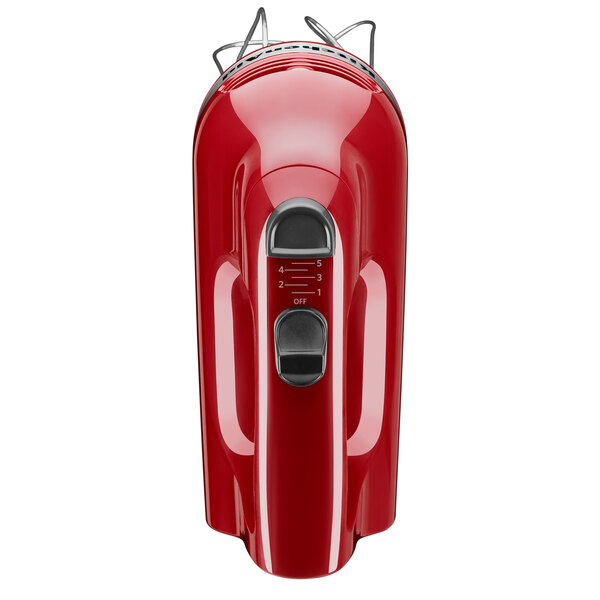 KitchenAid KHM512ER Ultra Power Empire Red 5 Speed Hand Mixer with
