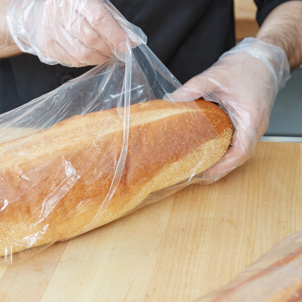 LK Packaging 7G054024 Plastic French Bread Bag 5" x 4" x 24" Side Gusset 1000/Box
