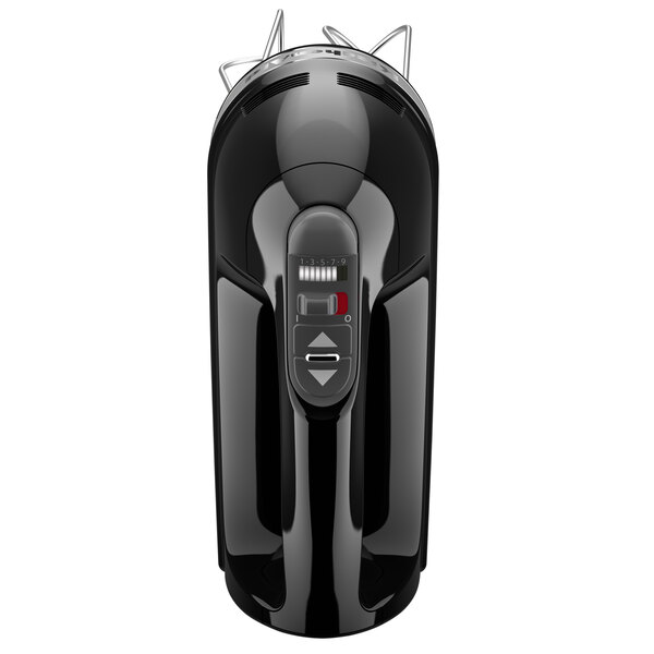 KitchenAid KHM926OB Onyx Black 9 Speed Hand Mixer with Stainless Steel