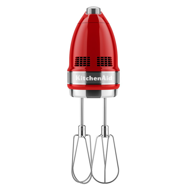 KitchenAid KHM926ER Empire Red 9 Speed Hand Mixer with Stainless Steel