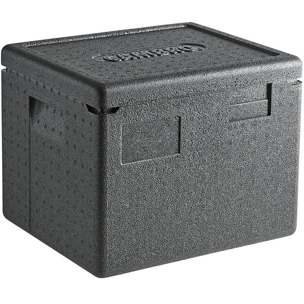 Cambro Cam GoBox® Black Half Size Top Loading EPP Insulated Food Pan  Carrier - 8 Deep Half-Size Pan Max Capacity