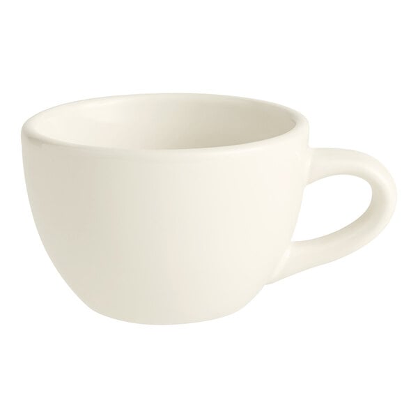 Acopa 12 oz. Customizable Ivory (American White) Victor Stoneware Coffee  Mug - 36/Case