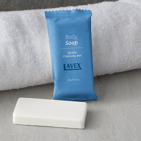 Lavex 0.8 oz. Hotel and Motel Wrapped Body Soap - 500/Case