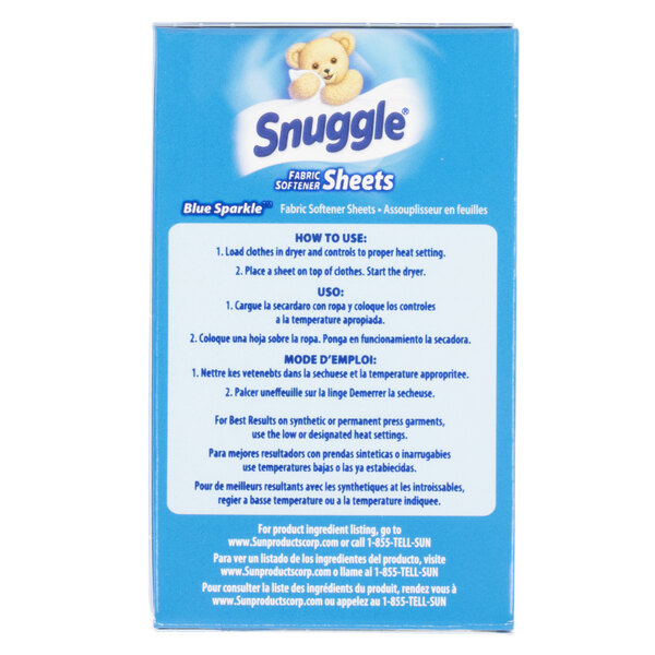 Snuggle Dryer Sheets, Single Use (2 Count) 100/Case