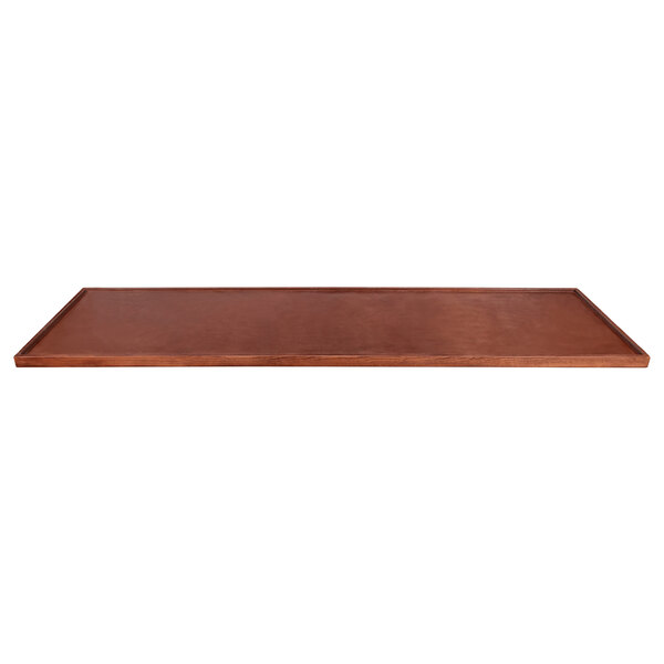 Lancaster Table &amp; Seating 30" x 96" Wood Butcher Block Table Top with ...