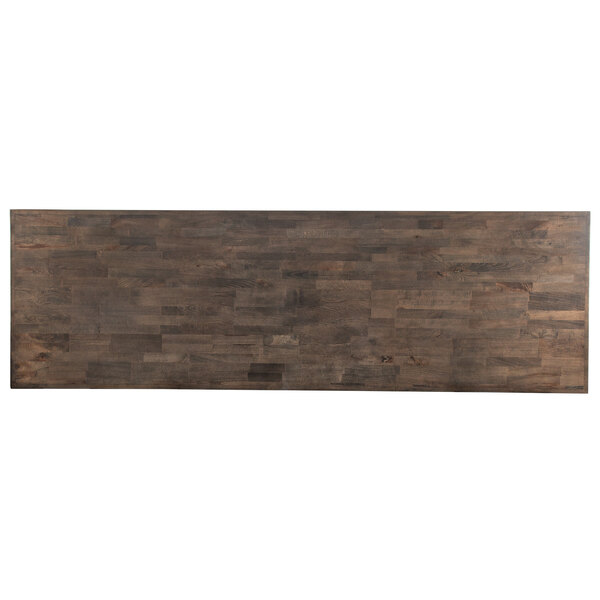 Lancaster Table &amp; Seating 30" x 96" Wood Butcher Block Table Top with ...