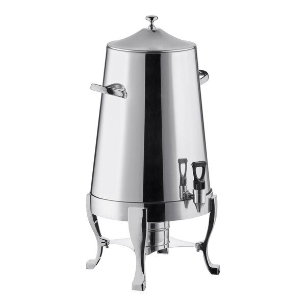 Choice Deluxe Stainless Steel 80 Cup Coffee Chafer Urn with Chrome