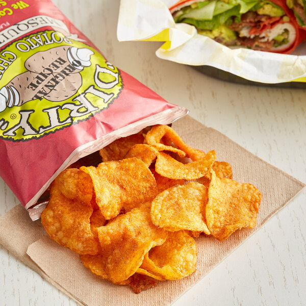 Dirty Potato Chips Mesquite BBQ Potato Chips 2 oz. 25/Case