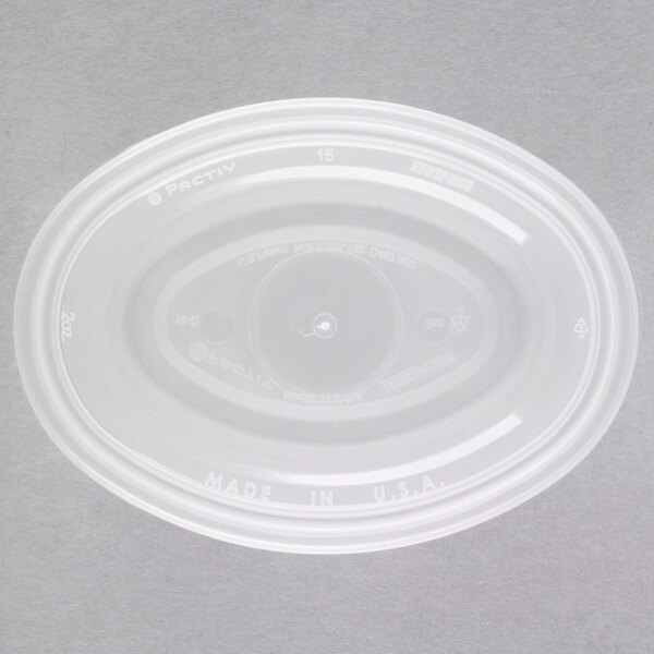 Newspring YE502 ELLIPSO 2 oz. Clear Oval Souffle / Portion Cup with