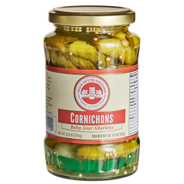 Les Trois Petits Cochons Cornichon Pickles in Bulk (12 oz. )