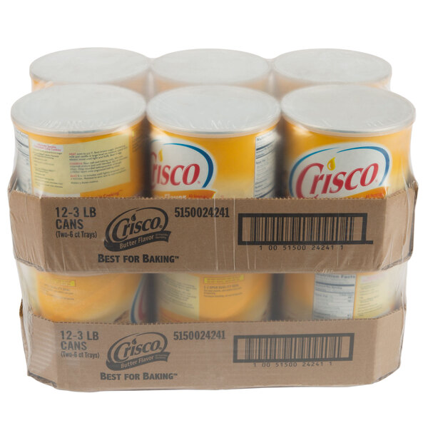 Crisco 48 oz. Butter All Vegetable Shortening 12/Case