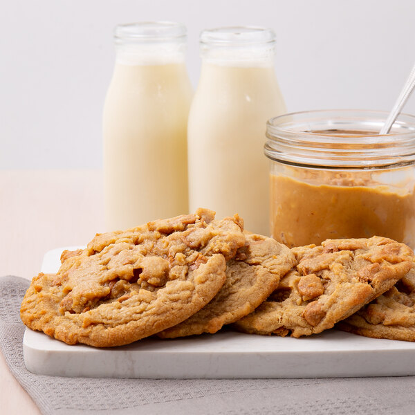 David's Cookies 3 oz. Preformed Peanut Butter with Peanut Butter Chips Cookie Dough - 107/Case