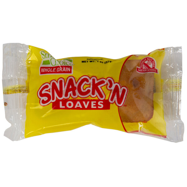 Muffin Town Snack N' Loaves 2 oz. Apple Cinnamon Loaf 72/Case