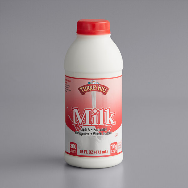 Turkey Hill Whole Homogenized Milk 16 fl. oz. 16/Case
