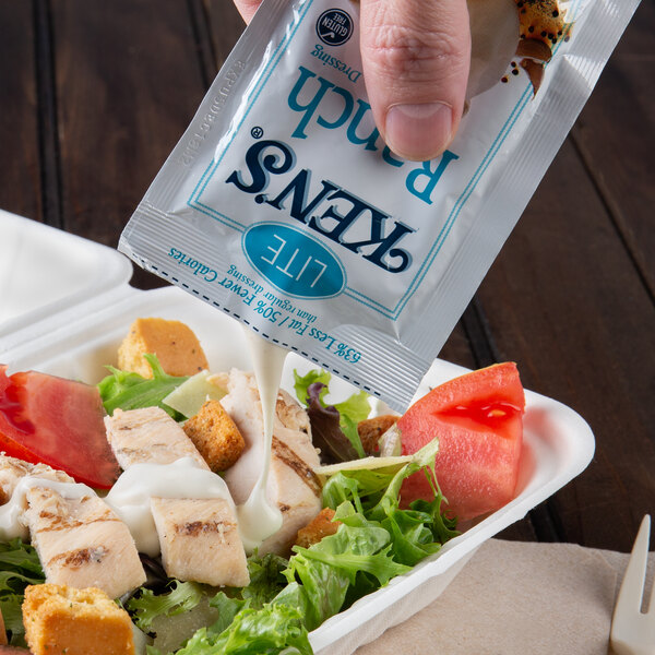 Ken's Foods 1.5 oz. Lite Ranch Dressing Packet 60/Case