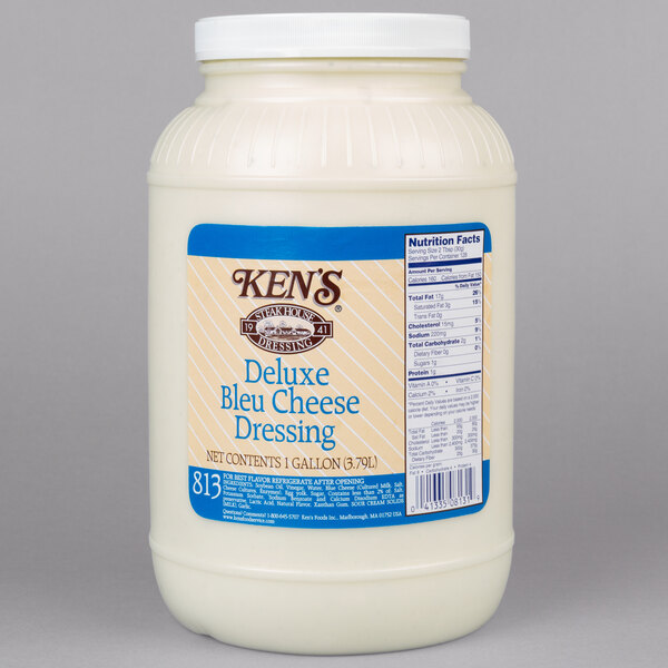Ken's Foods 1 Gallon Deluxe Bleu Cheese Dressing