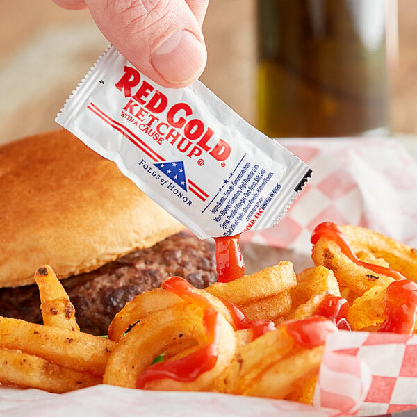 Red Gold Ketchup Packets 9 gram - CS of 1000 - Feesers