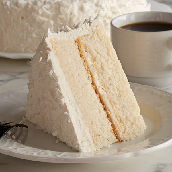 Pellman 9" White Coconut Cake - 4/Case