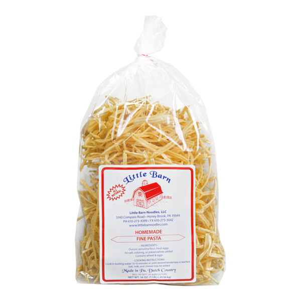 Little Barn Noodles 1 lb. Homemade Fine Egg Noodles 12/Case