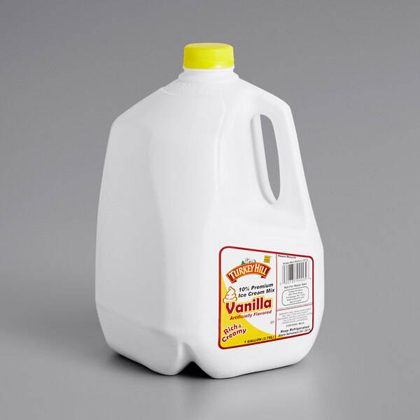 Turkey Hill 10 Premium Vanilla Soft Serve Ice Cream Mix 1 Gallon 4/Case