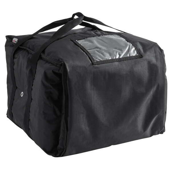 ServIt Insulated Pizza Delivery Bag Black SoftSided HeavyDuty Nylon