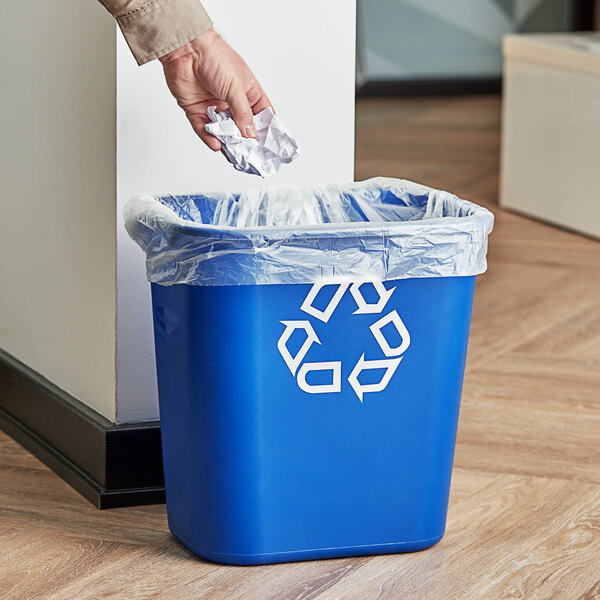 Rubbermaid® FG295673BLUE 28 Qt. / 7 Gallon Blue Recycling