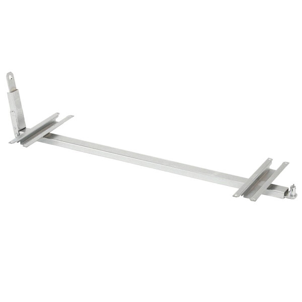A long metal Metro Tow Bar with a white background.