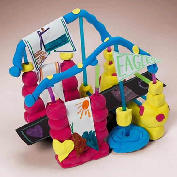 Crayola 574415 Model Magic 2 lb. Assorted Primary Color Modeling Compound