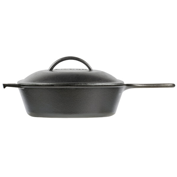 Lodge L8DSK3 10.25-Inch Pre-Seasoned Deep Skillet - Cast Iron Black Skillet For Frying, Baking & More - View #8
