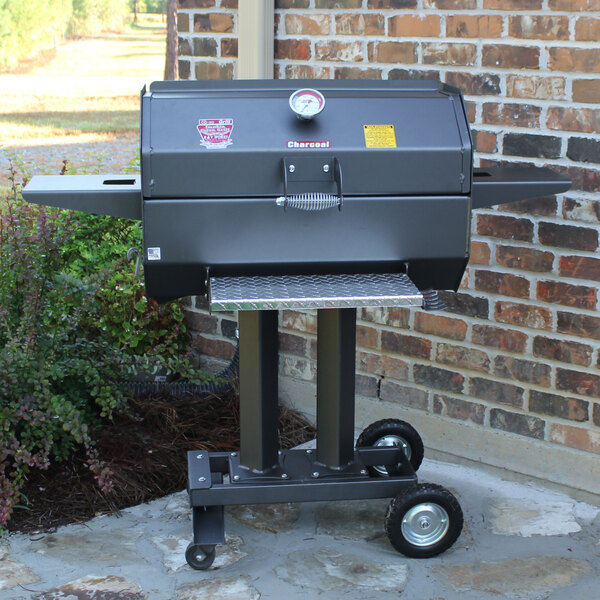 R & V Works SCG30C 30" Smokin' Cajun Charcoal Grill / Smoker