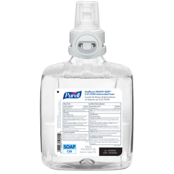 Purell® 787802 Healthy Soap® Healthcare CS8 1200 mL Antimicrobial Foaming Hand Soap 2/Case