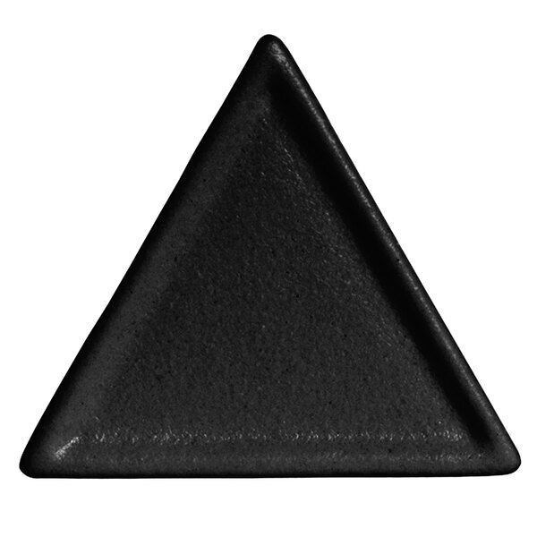 A black triangle G.E.T. Enterprises buffet platter.