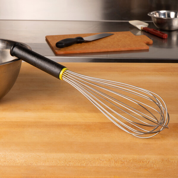 Matfer Bourgeat 12 Stainless Steel Piano Whip / Whisk with Exoglass Handle  111023
