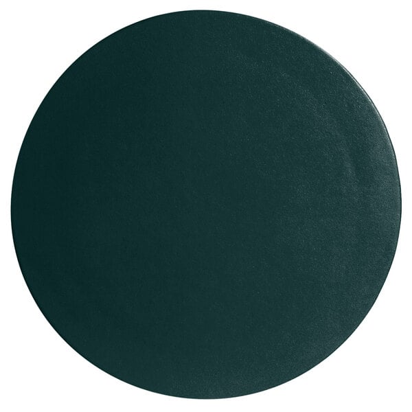 A dark green G.E.T. Enterprises Bugambilia medium round disc with a textured finish.