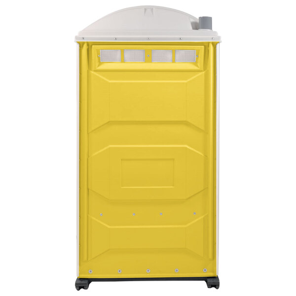 PolyJohn PJN3-1009 Yellow Portable Restroom with Translucent Top ...