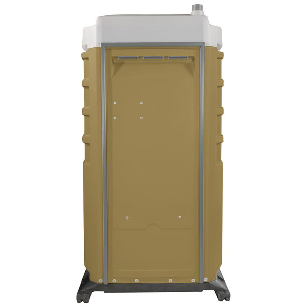 PolyJohn FS3-1006 Fleet Tan Premium Portable Restroom - Assembled