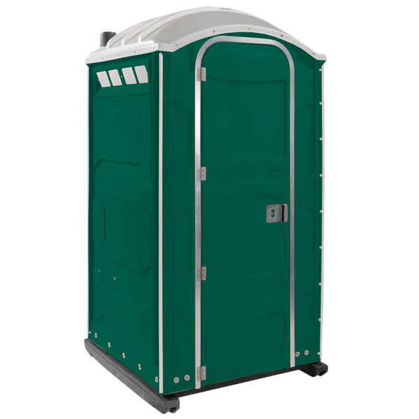 PolyJohn PJN31003 Evergreen Portable Restroom with Translucent Top