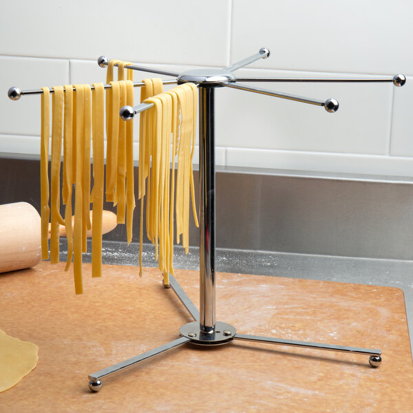 Pasta Drying Rack: Holds 1.5 lbs of Pasta (6-Arm)